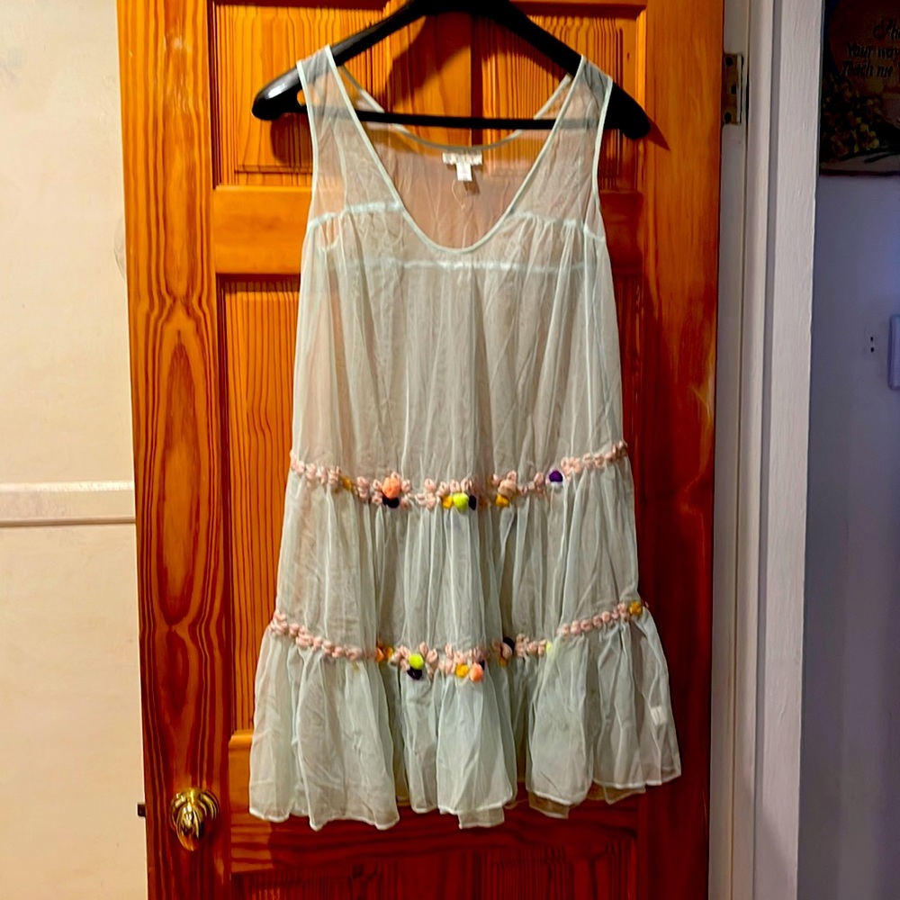 Cute cover see through dress